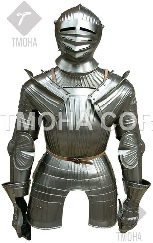Medieval Steel Half Body Armour Roman Legatus Cuirass With Vendel Chain Helmet / Gothic Armor Suit HA0031