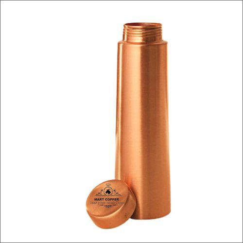 Copper Water Bottle - 1 Liter Capacity | Antibacterial, Antioxidant, Leak-Proof Design