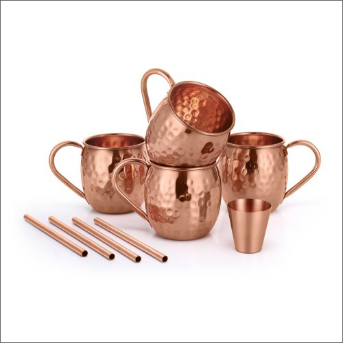 Copper Water Mug Set