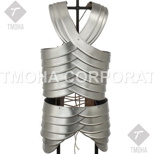 Medieval Steel Half Body Armour Roman Legatus Cuirass With Vendel Chain Helmet / Gothic Armor Suit HA0038