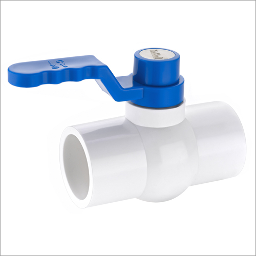 White Long Handle Upvc Ball Valve