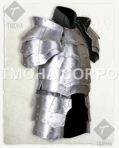 Medieval Steel Half Body Armour Roman Legatus Cuirass With Vendel Chain Helmet / Gothic Armor Suit HA0048