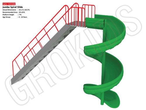 Plastic Jumbo Spiral Slide.