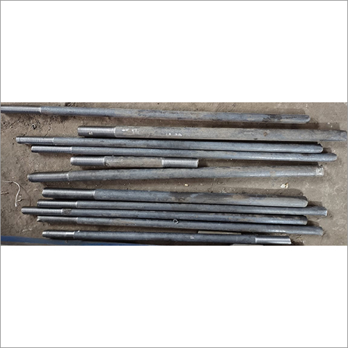 MS Stud Foundation Bolt - 20mm Diameter, Black Zinc Plated Industrial Grade, Round Head Type, 1kg Weight, Versatile for Heavy Machinery and Process-Based Businesses