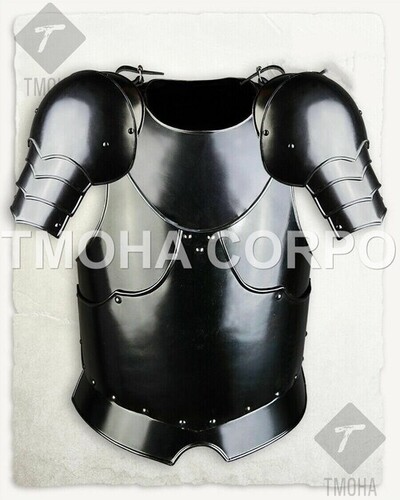 Medieval Steel Half Body Armour Roman Legatus Cuirass With Vendel Chain Helmet / Gothic Armor Suit HA0061
