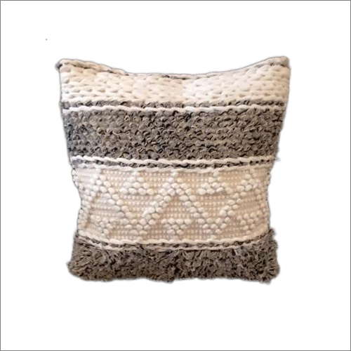 Handmade Woven Cushion Cover - Woven Material, Multicolor Designer Pattern | Washable and Perfect for Home or Hotel Use