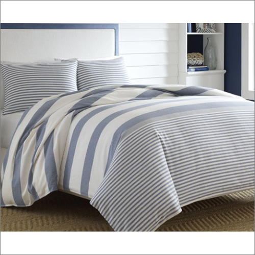 Washable Stripe Recycled Cotton Bed Cover