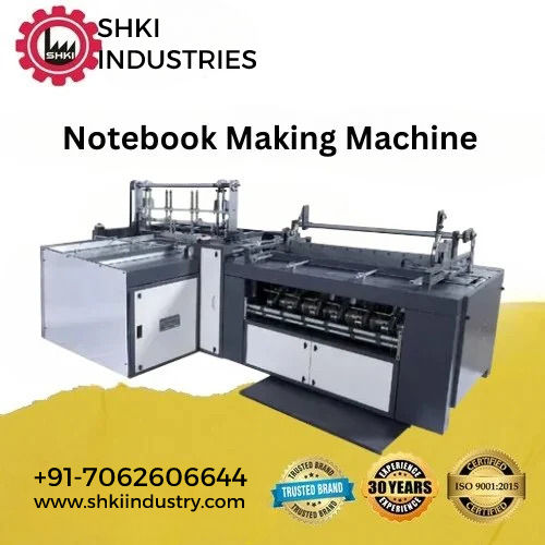 White Fully Automatic Notebook Making Machine