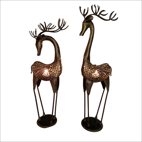 Golden Deer Jaali Set Of 2