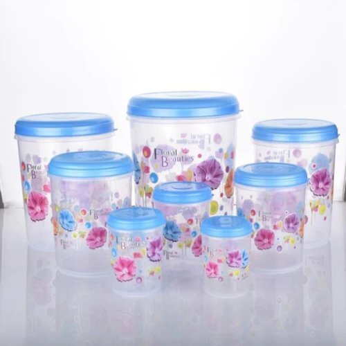 AIR TIGHT PLASTIC TRANSPARENT CONTAINER SET