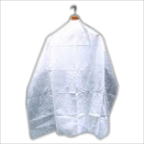 White Disposable Apron - Durable Non-Woven Material, One Size Fits Most, White Color - Convenient, Itch-Free Design for Beauty and Spa Services