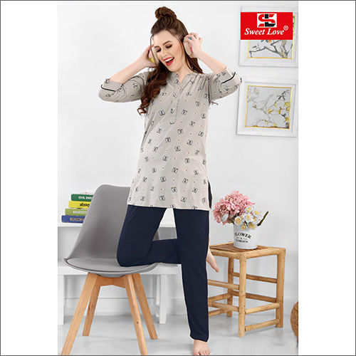 Cotton Ladies Casual Ladies Night Suit