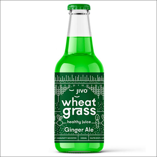 200ml Jivo Wheatgrass Ginger Ale Healthy Juice Packaging: Bottle