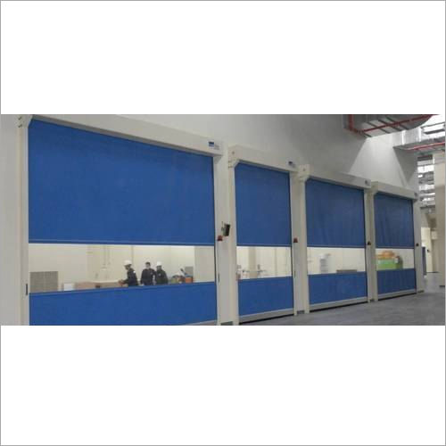 Blue Automatic High Speed Door Shutter