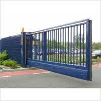 Electric Motorized Sliding Gate - Mild Steel, 20 Mm Thickness, 8 Feet Height, Blue, Paint Coated, Automatic Style, Easily Assembled, Modern Design