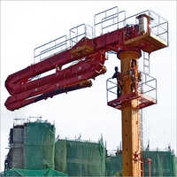 Stationary Boom Placer - Maximum Reach of 32m, Yellow and Red Color, 8500kg Weight with Modular Weight-Optimized Design, Radio Remote Control Standard