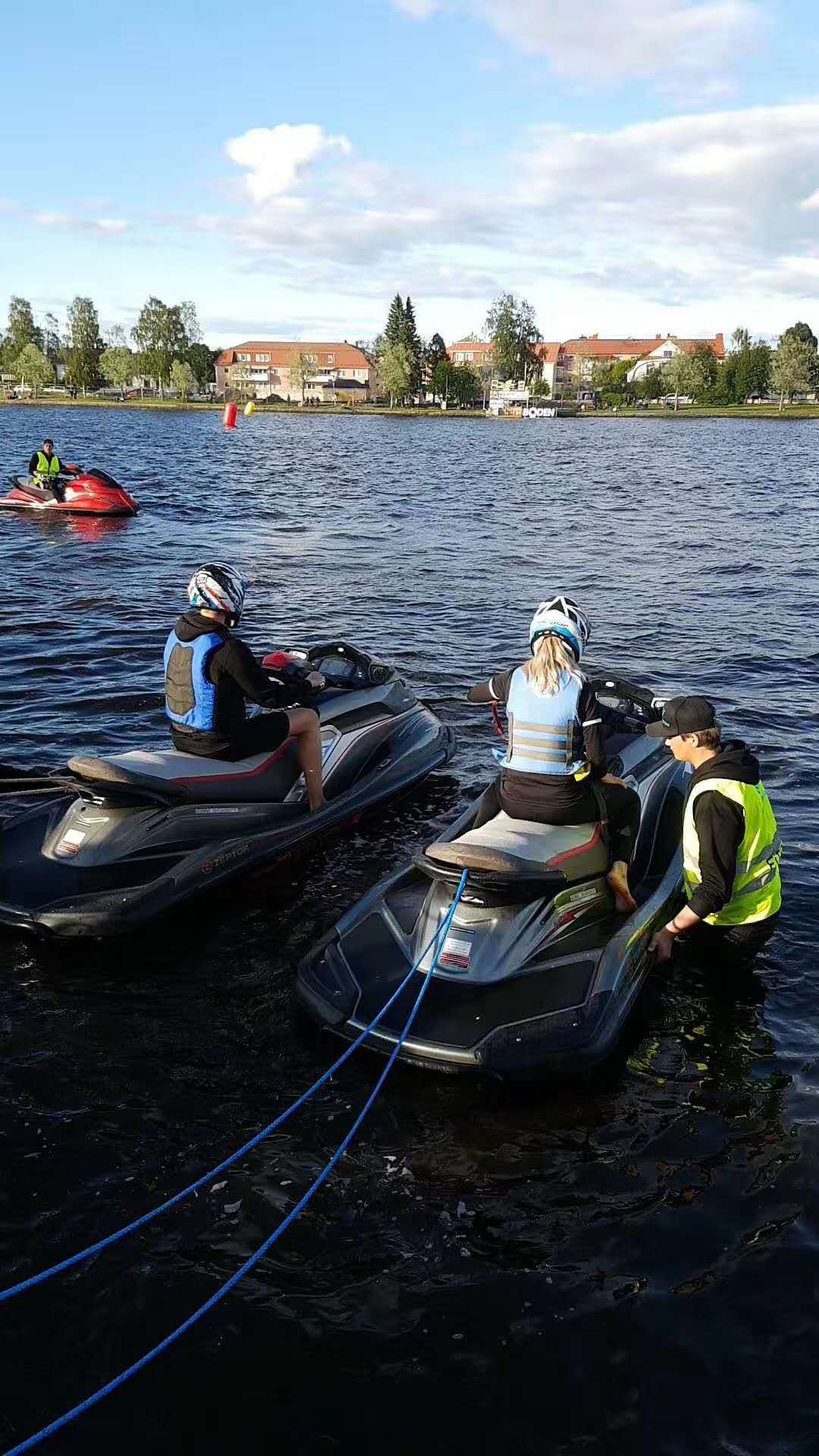 3 people JET SKI motor boat power boat