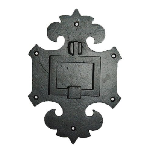 Black Ms Hammered Door Knocker-black