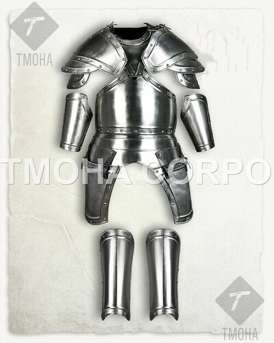 Medieval Steel Half Body Armour Roman Legatus Cuirass With Vendel Chain Helmet / Gothic Armor Suit HA0081