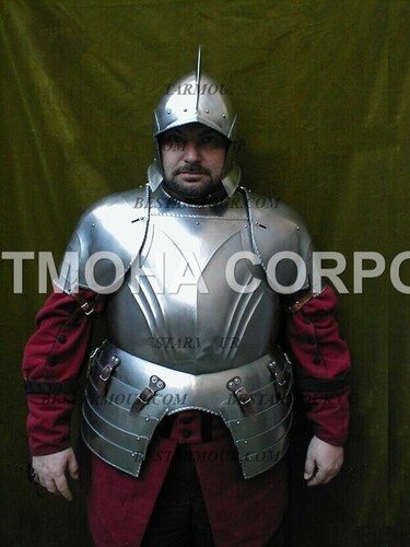 Medieval Steel Half Body Armour Roman Legatus Cuirass With Vendel Chain Helmet / Gothic Armor Suit HA0085