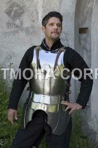 Medieval Steel Half Body Armour Roman Legatus Cuirass With Vendel Chain Helmet / Gothic Armor Suit HA0087