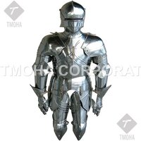 Iron Medieval Armour Roman Legatus Cuirass With Vendel Chain Helmet Ha0093