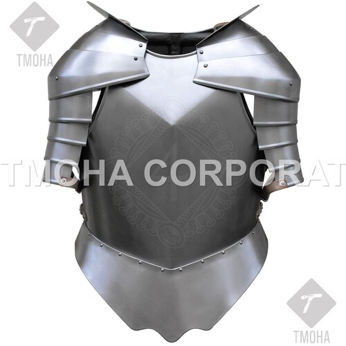 Medieval Steel Half Body Armour Roman Legatus Cuirass With Vendel Chain Helmet / Gothic Armor Suit HA0106