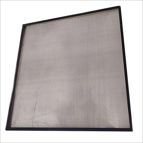 Grey And Black Mini Pleat Panel Hepa Filter