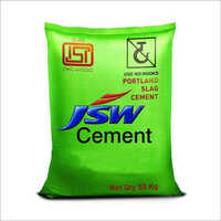 Jsw Cement - 50 Kg Pp Sack Bag, Portland Slag Cement Type, Grey Color