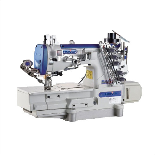 Blue White Nova Interlock Sewing Machine