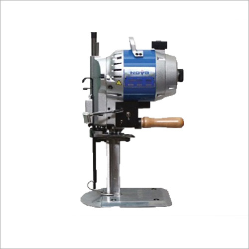 Manual Straight Knife Cutting Machine - Electric Operated, Silver Finish, Versatile Design for Bulk Clothing Cutting