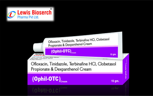 OFLOXACIN TINIDAZOLE TERBINAFINE HCL CLOBETASOL PROPIONATE DEXPATHENOL CREAM