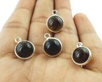 Beautiful Round Smoky Quartz Gemstone Pendant Stone Size 10mm Approx. Round Gemstone Charms Necklace