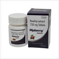 Herbal Product Rosehip Extract 750mg Tablets