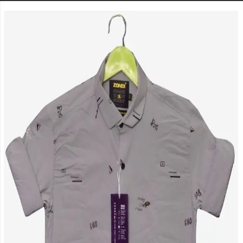 Mens  Solid Regular Fit Casual Shirt