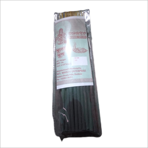 Dhuno Incense Sticks - Bamboo, Round Shape, Green Color | Indian Aroma for Puja and Festivals, Fusion of Powder and Solid Dhuno Resin