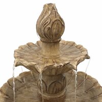 Tulip Designed 3 Tiered Outdoor Water Fountain