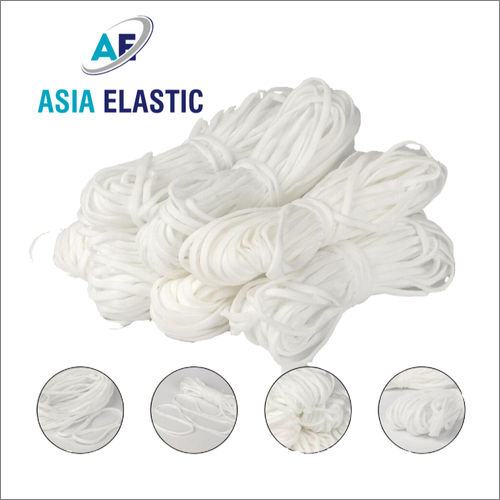 2.4Mm Polyester Mask Elastic Band - Color: White