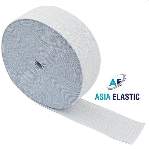 3.8Cm White Cotton Elastic Tape