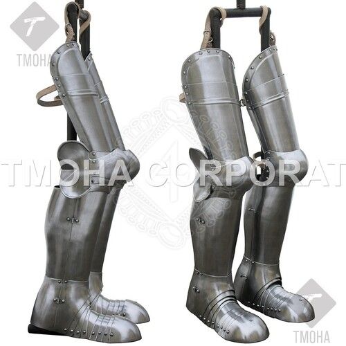 Iron Medieval Wearable Leg Set Full Leg Armor Gothic Style Ml0005