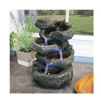 Rocks Tabletop Water Fountain Marble Water Fountain for Garden Decor MHD0200