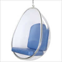 Smooth Egg Shape Transparent Acrylic Swing
