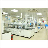 Powder Coated Laboratory Bench - Metal Powder Coated, White Finish | Durable, Easy To Clean, Indoor Use