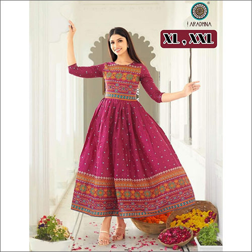 Ladies Rayon Anarkali Kurti