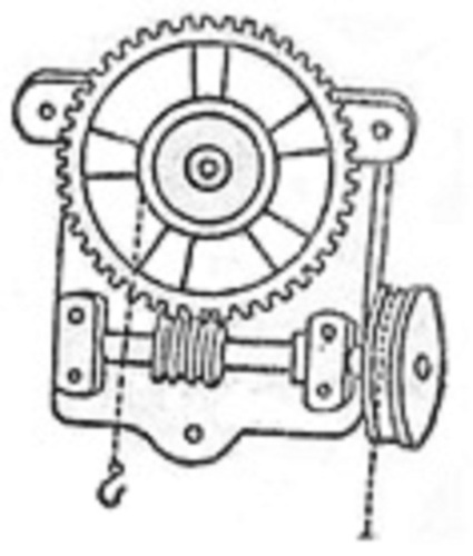 Worm and Worm Wheel Double With Weights
