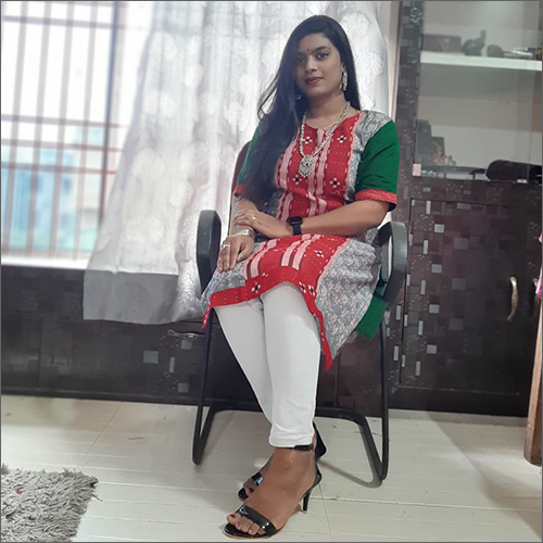 Brocade Ladies Sambalpuri Cotton Kurti