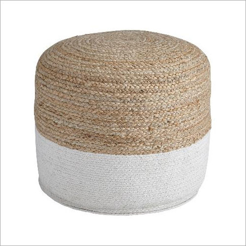 Abr1521 Jute Pouf