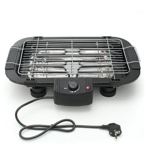 Black Smokeless Electric Indoor Barbecue Grill