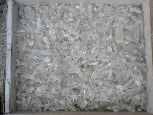 High quality crystal clear glass chips for decoration and fire fit decoration