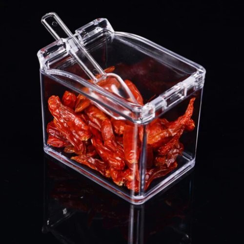 ACRYLIC BOX PEPPER SALT SPICE RACK